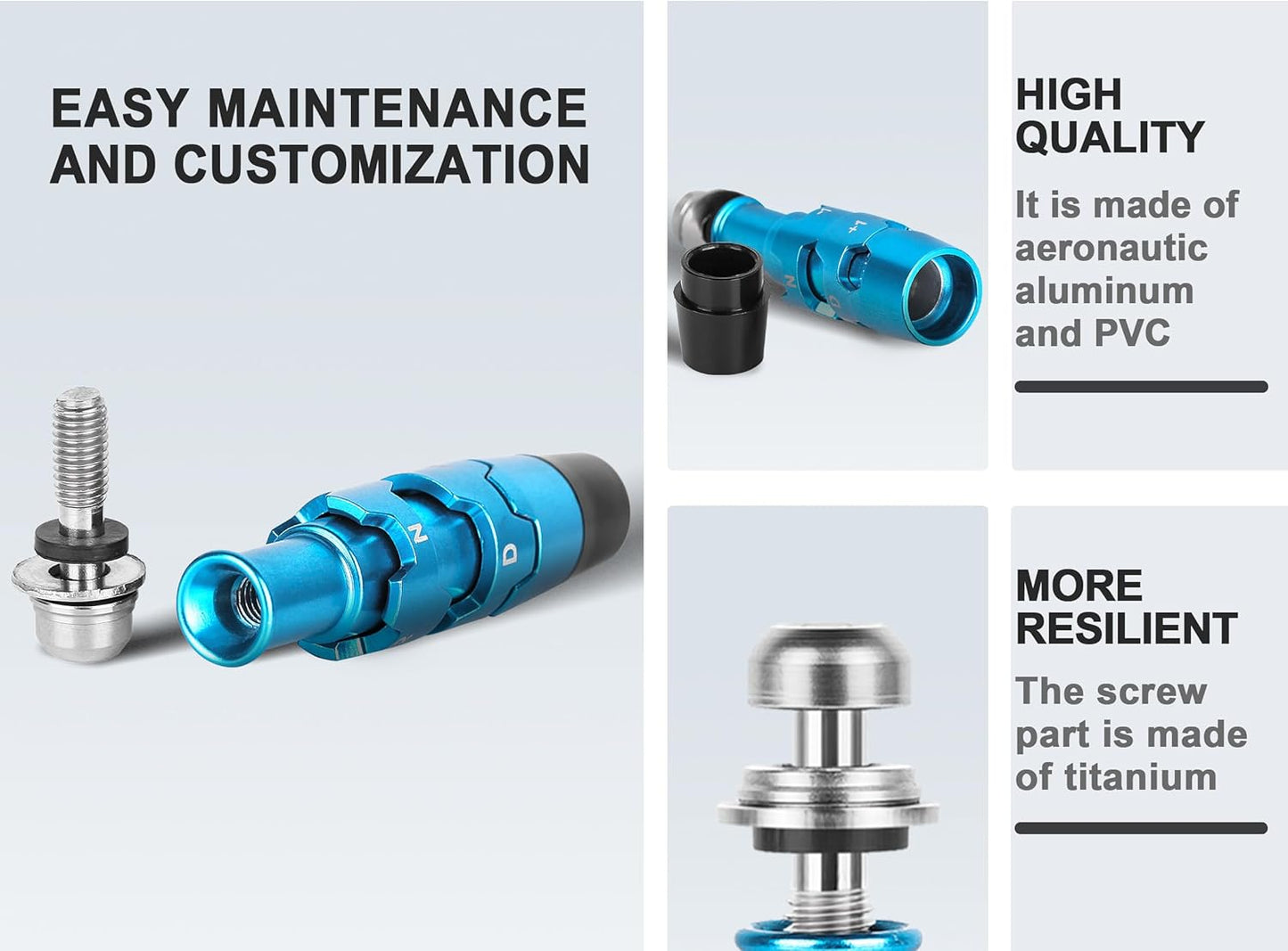.335 Blue Shaft Adapter Sleeve Compatible with Callaway Elyte Ai Smoke Series Drivers, Paradym, Epic, Rogue ST, Great Big Bertha, MAVRIK Series,815 Drivers