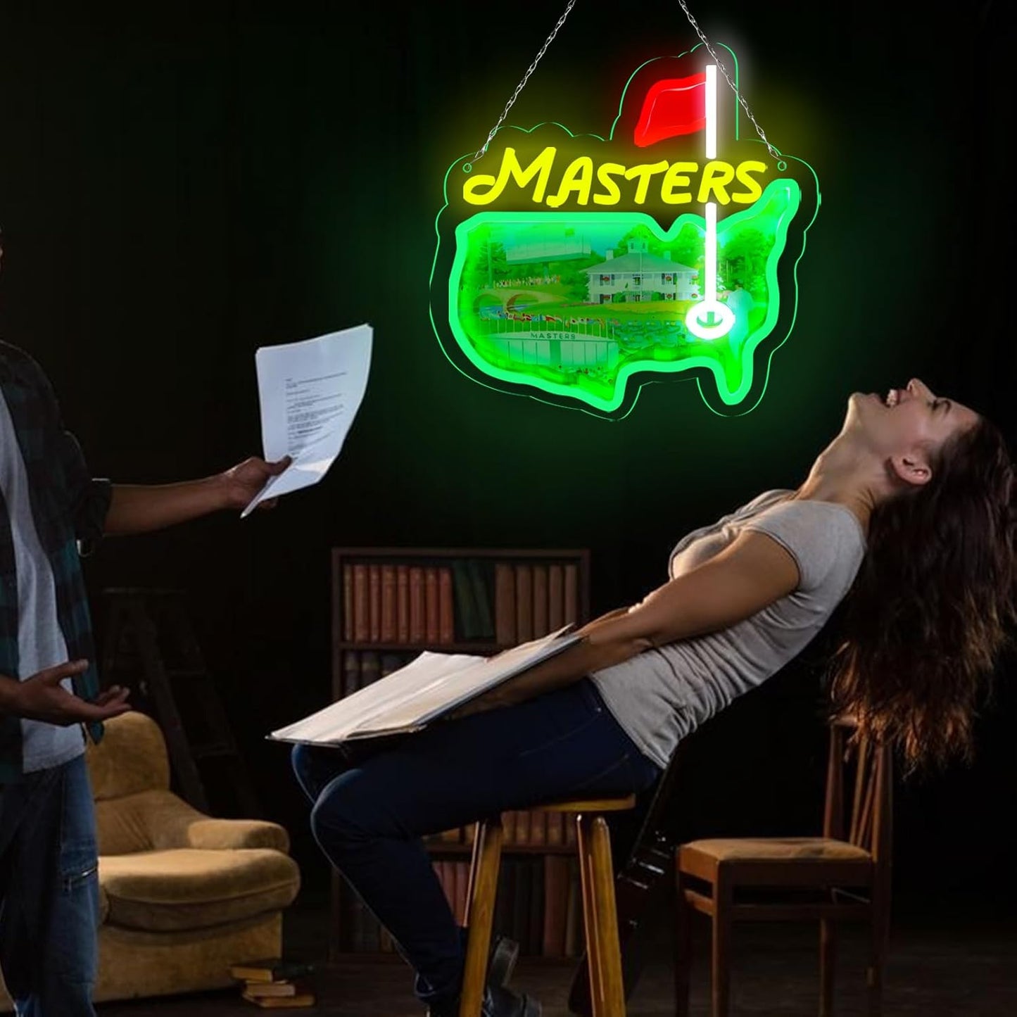 Pugna Golf Merch Neon Signs for Wall Decor Golf Neon Lights for Bedroom Led Signs Suitable for Dormitory Man Cave Christmas