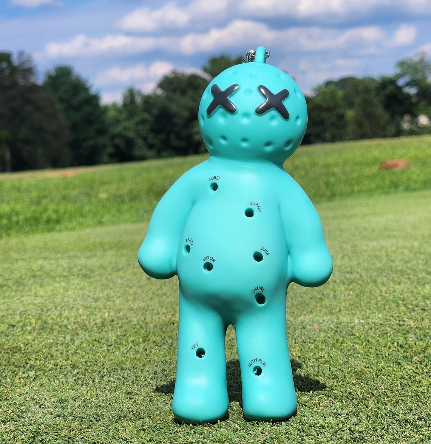 Ball Tee Holder | Novelty Keychain Accessory for Bag | Gifts for Men | Fits 3 1/4, 2 3/4, 1 1/2 Tees