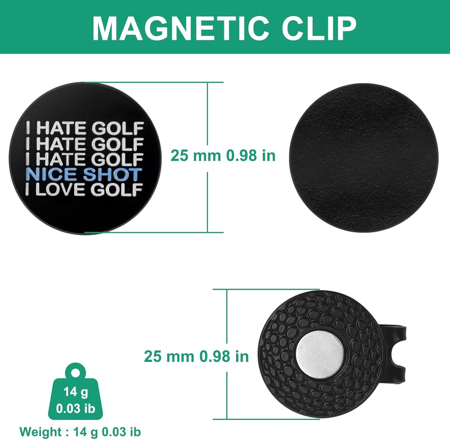 ZZHAO Golf Divot Tool and Golf Ball Marker, Divot Repair Tool，Golf Accessories for Men, Funny Gifts for Men, Tools for Men