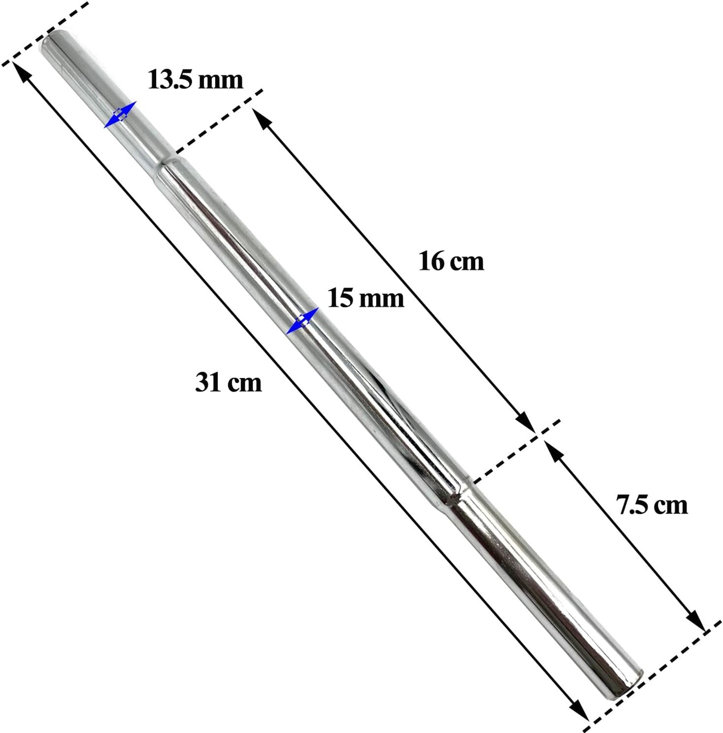 0.580" 0.600" Putter Golf Shaft Extension for Iron/Wooden Golf Club Repair and Replacement of Equipment Accessories 1PCS 2PCS 3PCS Silver