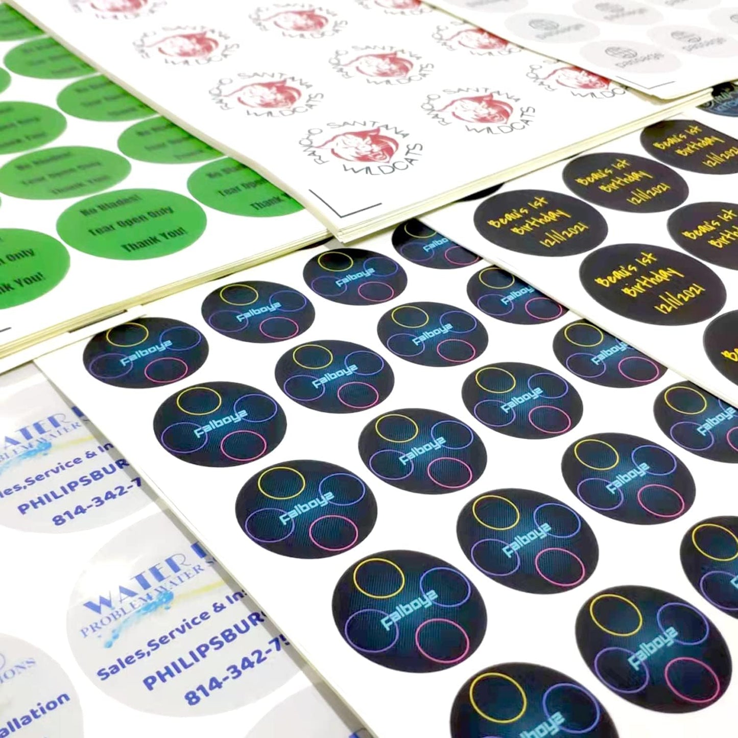 100-500 Custom Stickers Personalized Labels, Customized Stickers with Any Image Logo and Text. Custom Stickers for Business LogoThank You Labels,etc. (Rectangle,4X2 Inch)