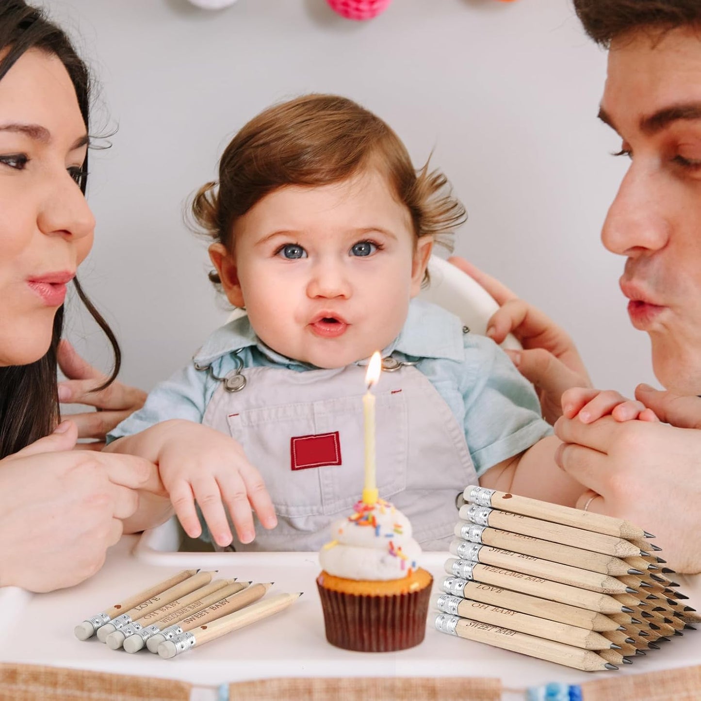100 Sets Boho Baby Shower Pencils Gifts Bulk for Guest Golf Half Pencil Baby Shower Game Sharpened Mini Pencils with Eraser Bohemian Pampas Grass Girl Boy Neutral Gender Reveal Party Favors