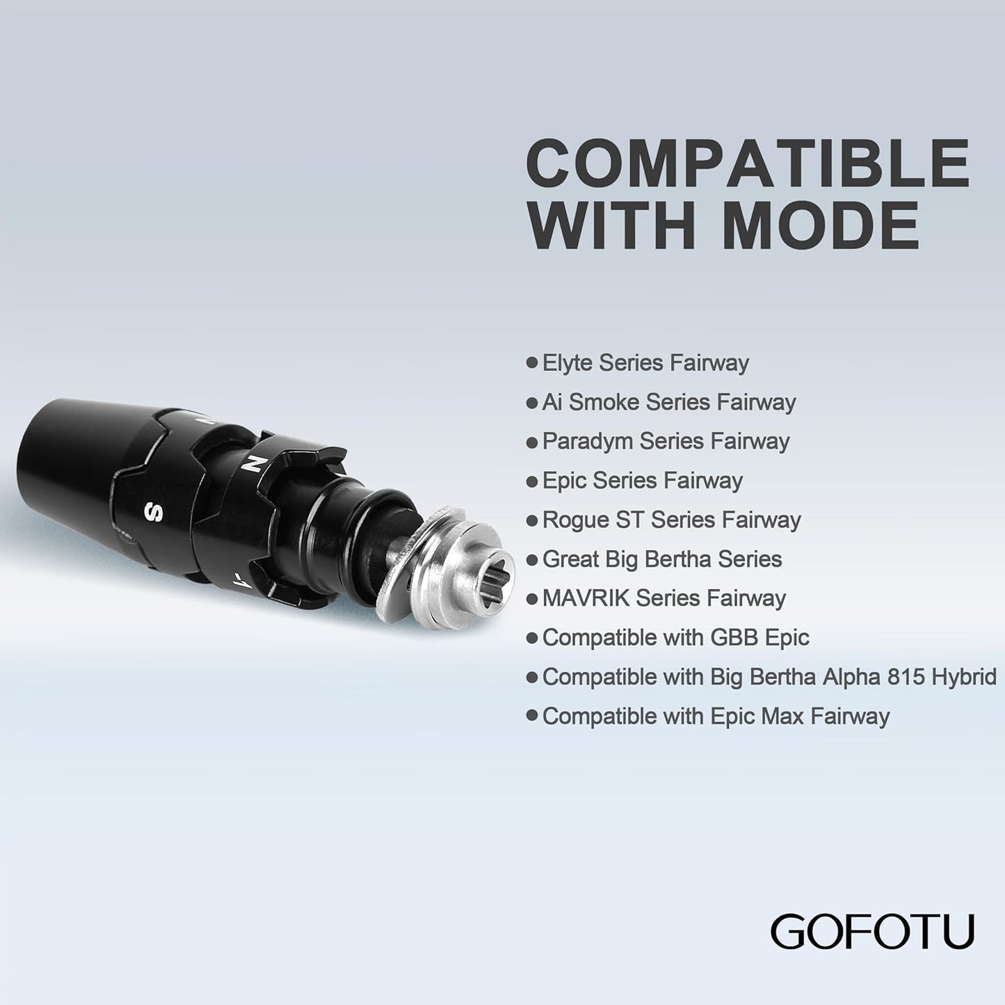 .335 Golf Shaft Adapter Sleeve Compatible with Callaway Ai Smoke,Paradym,Mavrik,Epic Flash Fairway Wood # 3 5 RH