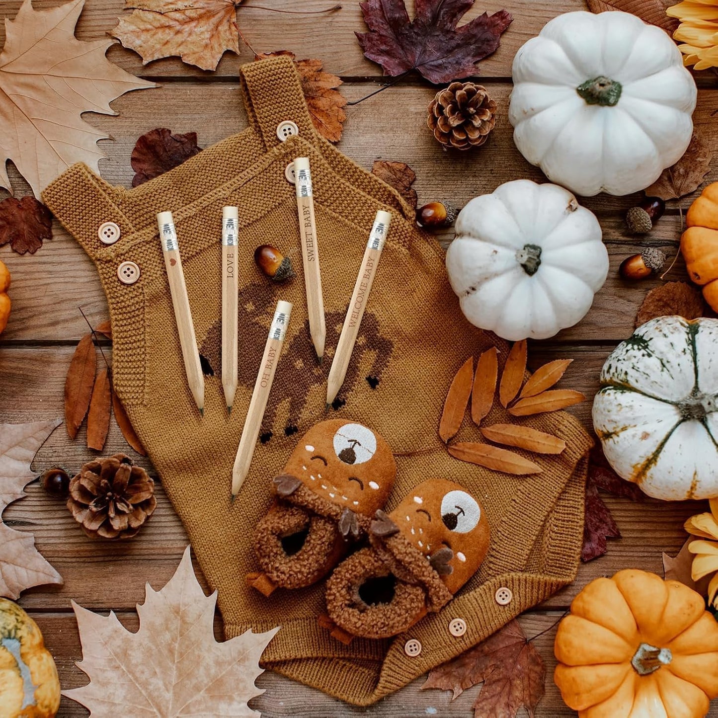 100 Sets Boho Baby Shower Pencils Gifts Bulk for Guest Golf Half Pencil Baby Shower Game Sharpened Mini Pencils with Eraser Bohemian Pampas Grass Girl Boy Neutral Gender Reveal Party Favors